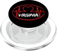 Virginia Heartbeat USA déclare l'amour du cœur PopSockets PopGrip pour MagSafe