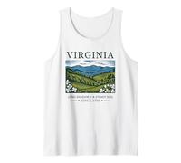 Virginia Illustration Vintage du Paysage de Virginie Débardeur