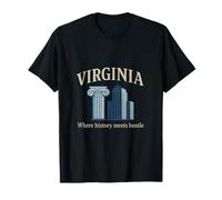 Virginia State Pride : l'histoire rencontre Hustle Skyline T-Shirt