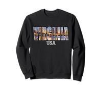 Virginia USA State Vintage City Design Vintage établi Sweatshirt