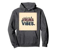 Virginia Vibes : l'amour des Montagnes pour Les Amateurs de Plein air Sweat à Capuche, Unisexe pour Adultes, Chiné Foncé, XXL