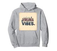 Virginia Vibes : l'amour des Montagnes pour Les Amateurs de Plein air Sweat à Capuche, Unisexe pour Adultes, Gris Chiné, S