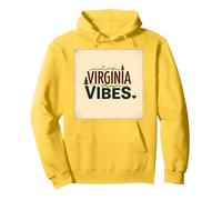 Virginia Vibes : l'amour des Montagnes pour Les Amateurs de Plein air Sweat à Capuche, Unisexe pour Adultes, Citron, XL