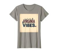 Virginia Vibes : l'amour des Montagnes pour Les Amateurs de Plein air T-Shirt, Femme, Ardoise, XL