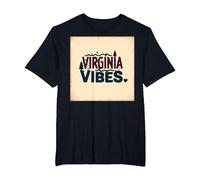 Virginia Vibes : l'amour des Montagnes pour Les Amateurs de Plein air T-Shirt, Homme Grandes Tailles, Noir, 6X Tall