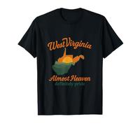 Virginie-Occidentale : Almost Heaven Definitely Pride Vintage Cursive T-Shirt