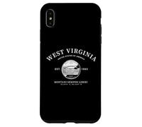 Virginie-Occidentale GPS Coordonnées The Mountain State Est 1863 Coque pour iPhone XS Max