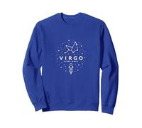 Virgo Vibes Only : Constellation Céleste Magie Sweatshirt, Unisexe pour Adultes, Bleu Royal, XXL