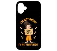 Virgo Zodiac Im Not Bossy Im Just Always Right Coque pour iPhone 16 Plus