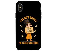 Virgo Zodiac Im Not Bossy Im Just Always Right Coque pour iPhone X/XS