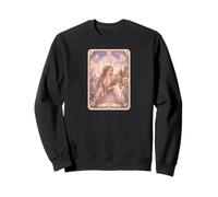 Virgo Zodiac Sign Tarot Card | Fairy Tale Pastel Fantasy Art Sweatshirt