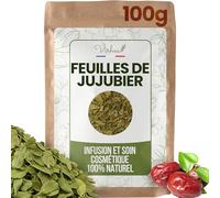 VIRHEA Feuilles de Jujubier Séchées 100g - Feuilles de Sidr Naturelles pour Soin Cheveux et Visage - Qasil Ayurvédique Hydratant et Volumisant - Soin Capillaire et Masque - Infusion Detox Tisane