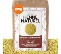 VIRHEA® Henné Naturel 100 g (Auburn et Cuivré) - Coloration Végétale Cheveux - Soin Brillance, Vitalité & Volume, Anti-Pelliculaire - Henné pour Tatouage Main, 100% Naturel - Emballage refermable