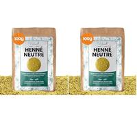 VIRHEA Henné Neutre 100 g (Incolore), Cheveux Brillants et Forts, Anti-Poux et Antipelliculaire, Soin 100% Naturel (Lot de 2)