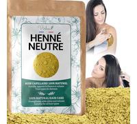 VIRHEA Henné Neutre 250 g (Incolore), Cheveux Brillants et Forts, Anti-Poux et Antipelliculaire | Masque et Gommage Corps et Visage, 100% Naturel