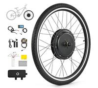 Viribus Kit de Conversion pour Vélo Électrique, Moteur Moyeu 1000W 48V, Roue Avant 26 Pouces (66cm) avec Écran LCD, à 7 Vitesses avec Assistance au Pédalage