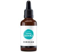 Viridian Vitamin D3 & K2 Liquide Flacon Compte-Gouttes 90ml