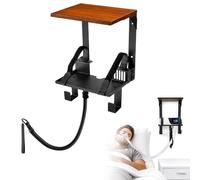 Viridux Support Mural CPAP 2 Niveaux en Métal et Bois avec Crochets | Support mural CPAP anti-emmêlement pour ResMed AirSense 10/11 Convient pour Domiciles, Hôpitaux et Maisons de Retraite