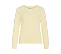 Viril Noos Haut tricoté à col Rond L/S, Jaune Pastel, M