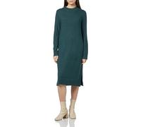 Viril Noos Robe mi-Longue à col Rond L/S, Vert, S