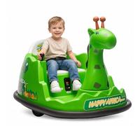 Virimolo Auto Tamponneuse Enfant 6V, Voiture Electrique Enfant 4-6 Ans avec Télécommande, Rotation 360°, Jouet Enfant 2 Ans Antichoc Norme Européenne