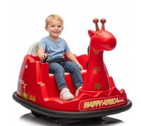 Virimolo Auto Tamponneuse Enfant 6V, Voiture Electrique Enfant 4-6 Ans avec Télécommande, Rotation 360°, Jouet Enfant 2 Ans Antichoc Norme Européenne