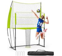 Virimolo Filet de Volley-Ball réglable 2,4 x 3,4 m, Filet de Volley-Ball réglable pour l'entraînement，vec Sac de Transport, Cadre Robuste pour la Pratique en extérieur et en intérieur