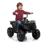 Virimolo Quad Électrique Enfant 12V, Double Moteur UE, Voiture Électrique Enfant 4-8 Ans, 2 Vitesses, Lumières LED & Musique, Quad Enfant Tout Terrain, Batterie 12V 4.5AH, Noir/Bleu/Rouge/Rose