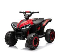 Virimolo Quad Électrique Enfant ATV, Voiture Electrique Enfants 12V 4.5AH Batterie LONGWAY, 2 Vitesses, Télécommande, Phare LED Musique Klaxon, Buggy Electrique Enfant Norme Européenne,