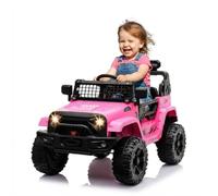 Virimolo Voiture Électrique Enfant 12V 4.5AH BDM-0922-G2 Double Moteur 35W Télécommande 2.4G Amortisseurs 4 Roues Ceinture Sécurité LED Bluetooth Multicolore