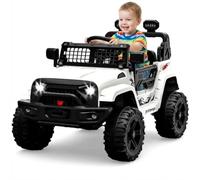 Virimolo Voiture Électrique Enfant 12V 4.5AH BDM-0922-G2 Double Moteur 35W Télécommande 2.4G Amortisseurs 4 Roues Ceinture Sécurité LED Bluetooth Multicolore