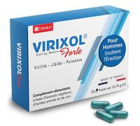 VIRIXOL FORTE® - Performance & Vitalité Masculine | Booster Libido, Érection & Virilité | Maca + Ginseng + Tribulus + L-Arginine + L-Citrulline + Zinc | 100% Naturel | Fabriqué en France | 30 Gélules