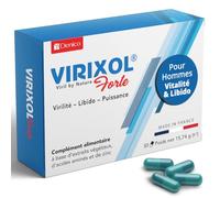 VIRIXOL FORTE® | Vitalité, Tonus & Libido Masculine | Maca, Ginseng, Zinc | Pour Hommes Actifs : Tribulus, L-Arginine, L-Citrulline | Énergie Physique & Mentale, Endurance | 30 gélules | Made in France