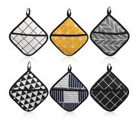 virkwuy 6 Pièces Maniques Cuisine, Gants et Maniques, Gant Cuisine, Convient pour Pâtisserie, Cuisine, Les Sets Table, Les Cache-Pots, Etc. Isolation pour Protégern Table sans Se Brûler Les Mains