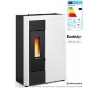 Extraflame 1282601 Virna Hydro Chauffage Poêle Pellet 14,5 Kw 415 m3 Blanc