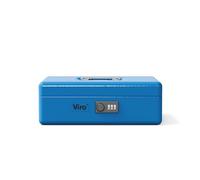 Viro Coffret-Caisse à Monnaie à Combinaison Variable n.4261 col. Bleu (200 x 160 x 88 mm)