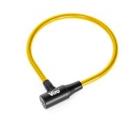 Viro | Elba Cadenas pour vélo avec câbles tressés en acier, 12 mm x 45 cm, jaune
