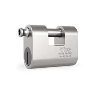 Viro | Euromonolith Cadenas avec base en acier de 87 mm, finition anti-corrosion, avec cylindre anti-effraction et anti-perçage