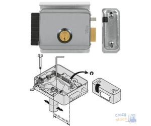Viro S.P.A. Électroserrure V97 Réglable Avec Tonnelle Mm 50-80 8992.2 Sx