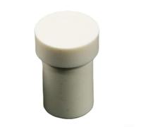 Virole de snooker blanche 13,3 mm OD ABS sans filetage Blanc