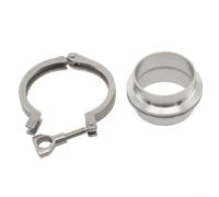 Virole de soudure sanitaire avec triple collier et joint en PTFE pour tuyau de 19 mm à 102 mm OD, SS304 compatible avec les systèmes de plomberie sanitaire (63 mm)
