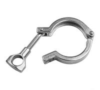 Virole de soudure sanitaire en acier inoxydable 304 avec joint en PTFE et triple collier de serrage pour raccords de tuyaux, convient pour des applications propres et industrielles (32 mm)