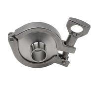 Virole de soudure sanitaire en acier inoxydable 304 de 19 mm avec triple collier de serrage et joint d'étanchéité pour infrastructure de tuyau