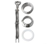 Virole de soudure sanitaire pour triple collier avec joint en PTFE SS304, diamètre extérieur 19 mm - 102 mm (3/4" - 4") raccords de tuyauterie pour plomberie industrielle et applications de qualité