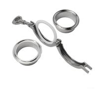 Virole de soudure sanitaire + trois colliers de serrage + kit de joints en PTFE, acier inoxydable SS304, diamètre extérieur 19 mm à 102 mm, pour plomberie industrielle et raccords de tuyauterie (51 mm