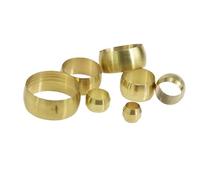 Virole Double conique en laiton, 4 6 8 10 12 14 20mm OD, manchon de Compression, raccords de bague d'étanchéité, système de lubrification centralisé, 10 pièces (Color : ID 6mm(Bigger), Size : 10PCS