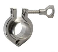 Viroles de soudure sanitaire robustes avec trois colliers de serrage assortis et joint en PTFE pour applications SS304 (76 mm)
