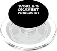 Virologue drôle du Monde Okayest Virologist PopSockets PopGrip pour MagSafe