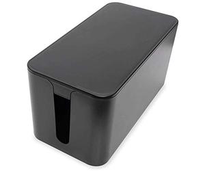 Virone Cable Box Range Cable Rangement Bureau (Noir)