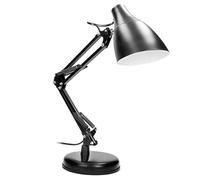 Virone DIAN Lampe De Bureau avec Support en Acier Lampe Architecte à Source de Lumière Remplaçable avec Culot E27 Articulée Ampoule Non Incluse